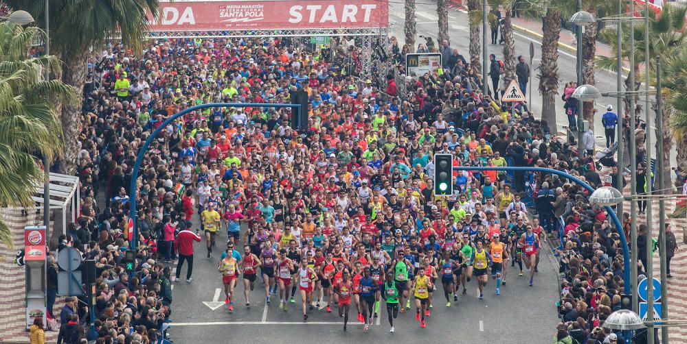 Las mejores imágenes de la 30 edición de la Media Maratón de Santa Pola