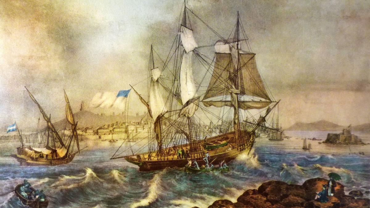 Salida de un barco de los Correos Marítimos del puerto de A Coruña.   | // LA OPINIÓN