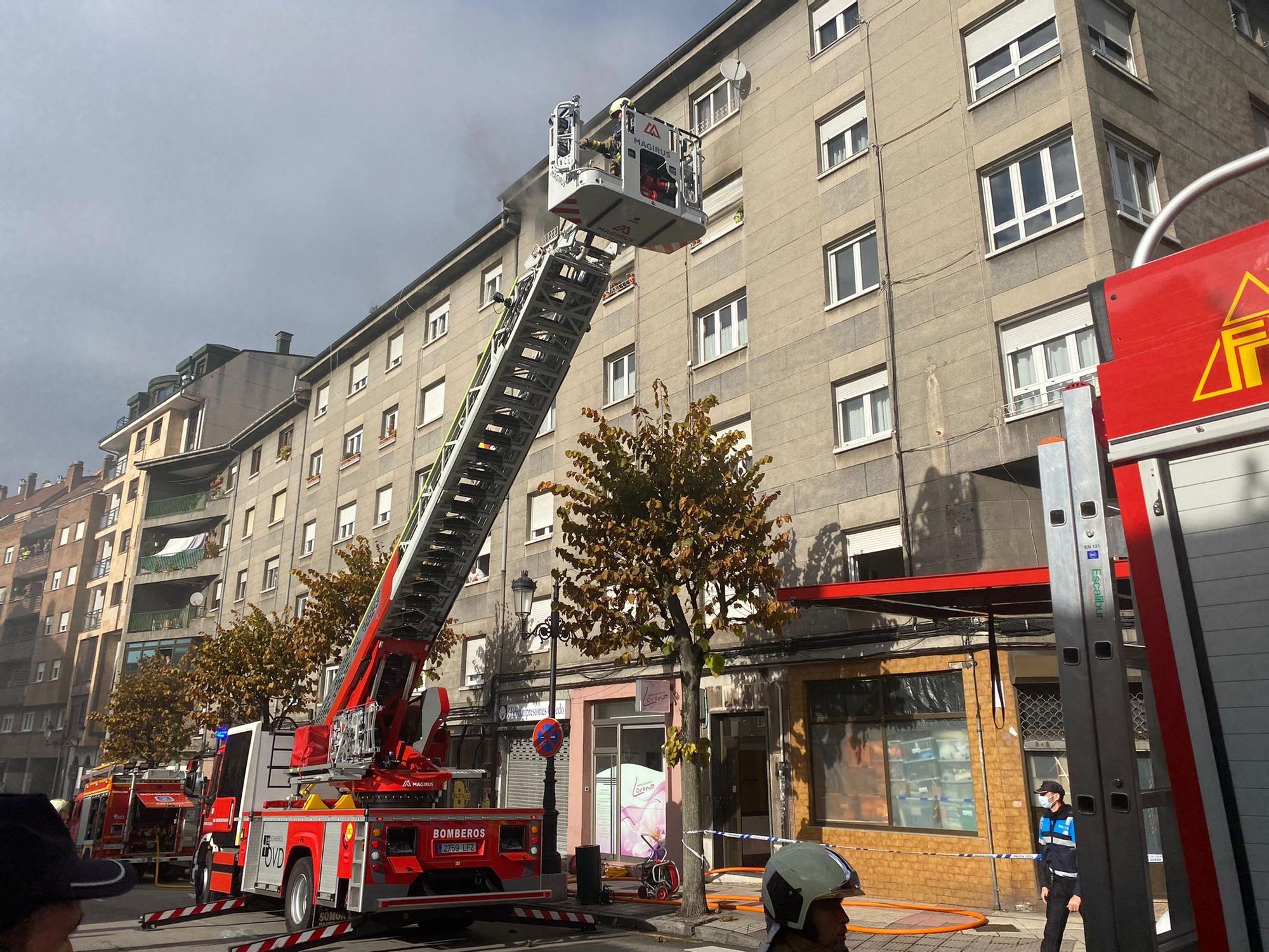 Incendio en un domicilio de la calle Dario de Regoyos