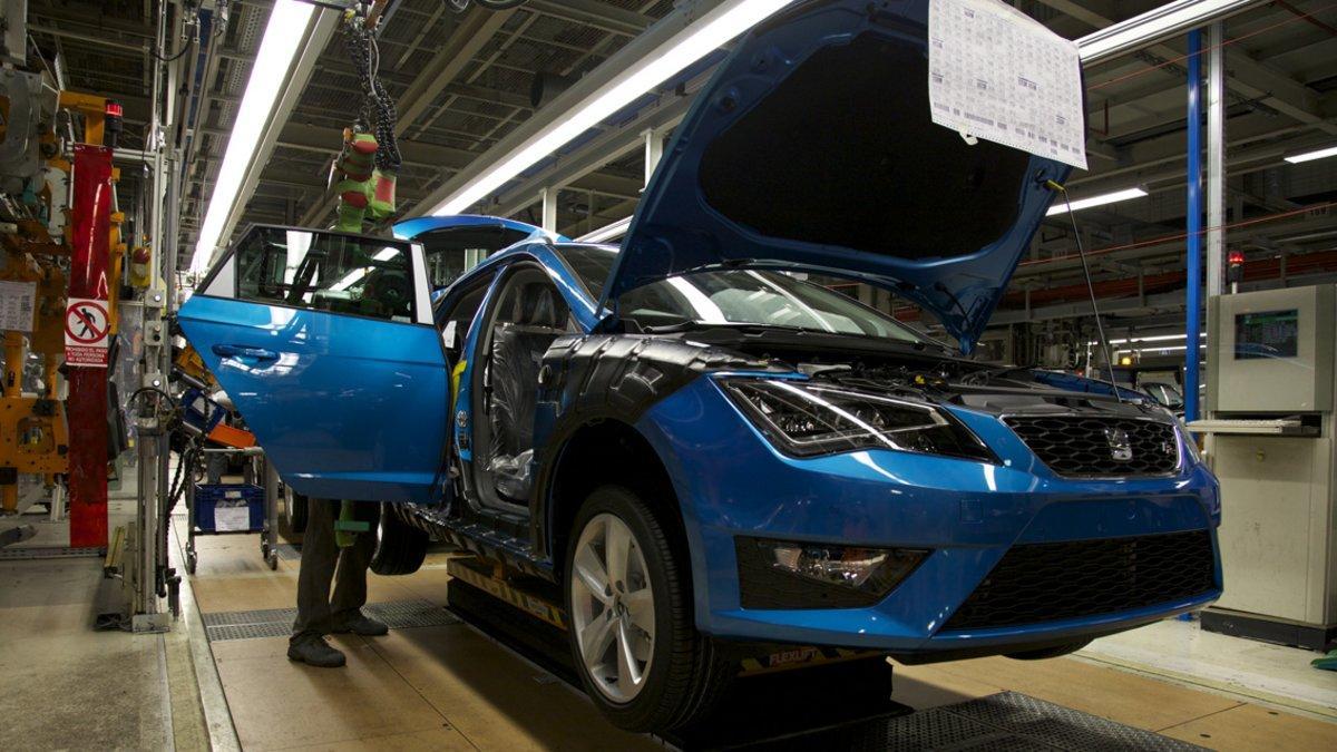 Producción de la planta de Seat en Martorell.