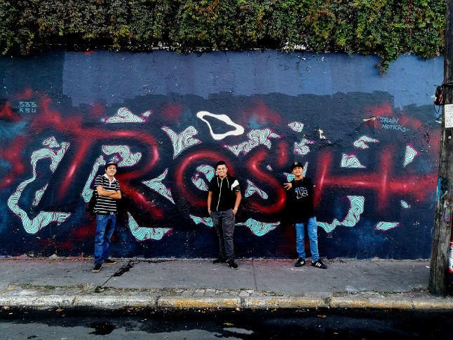 El grafitero Rosh 333 deja su sello en México