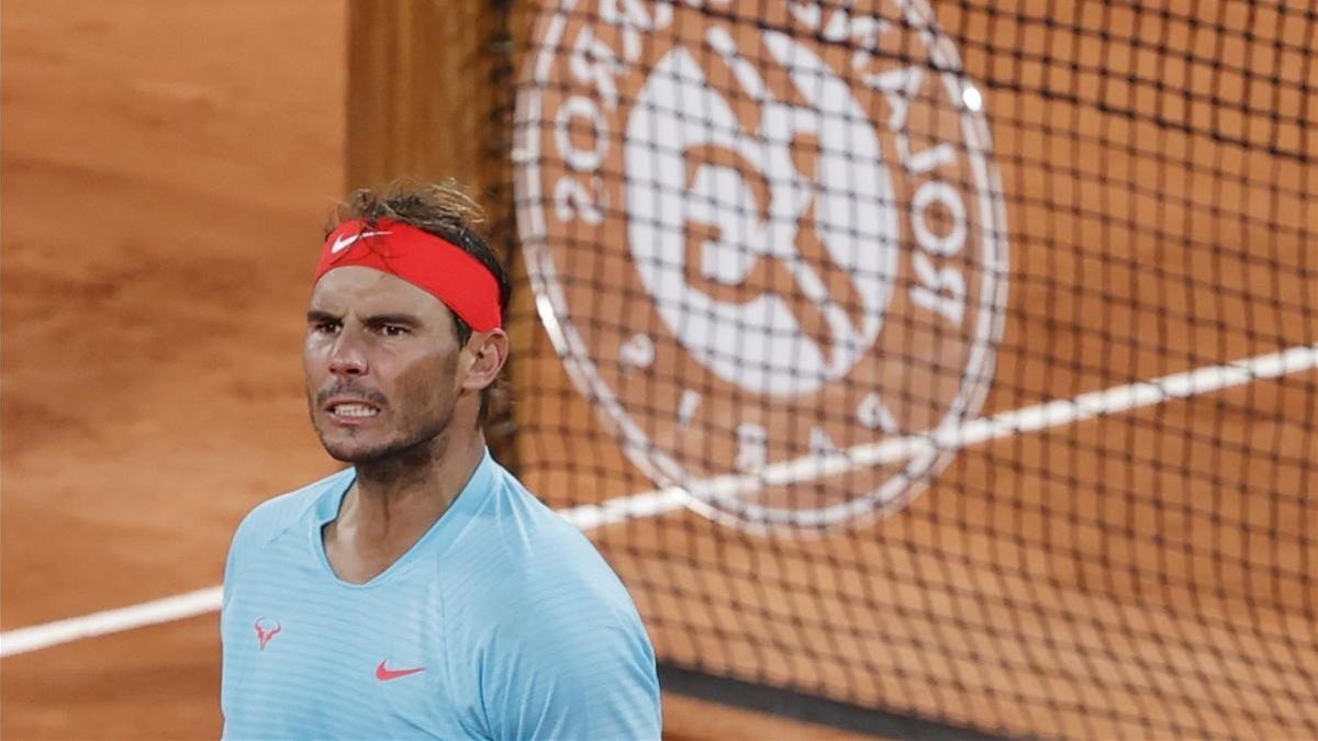 Rafa Nadal, tras ganar los cuartos de final en París.