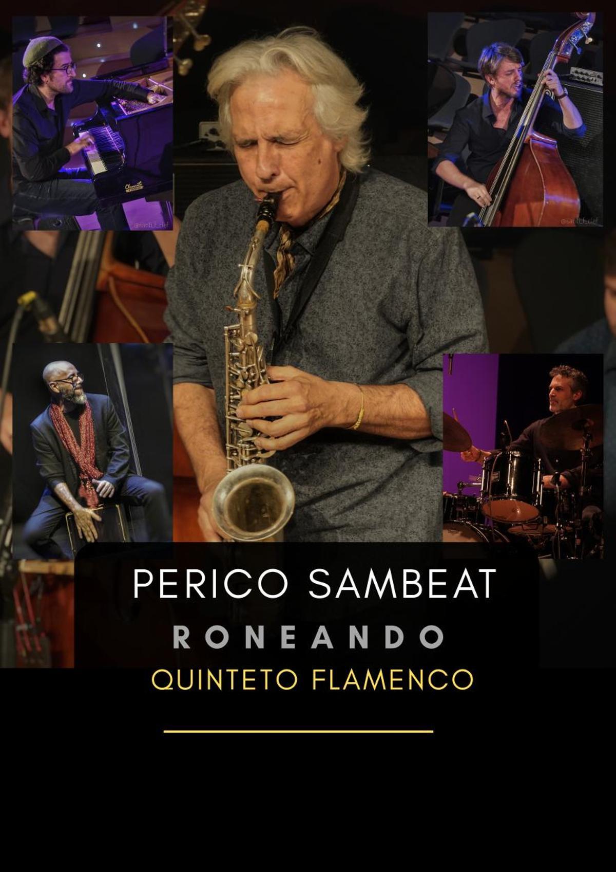 El cartel anunciador de la actuación de Perico Sambeat.