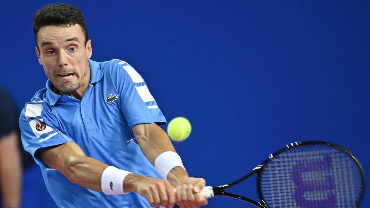 Roberto Bautista, en la plácida victoria ante Andy Murray en Qatar.