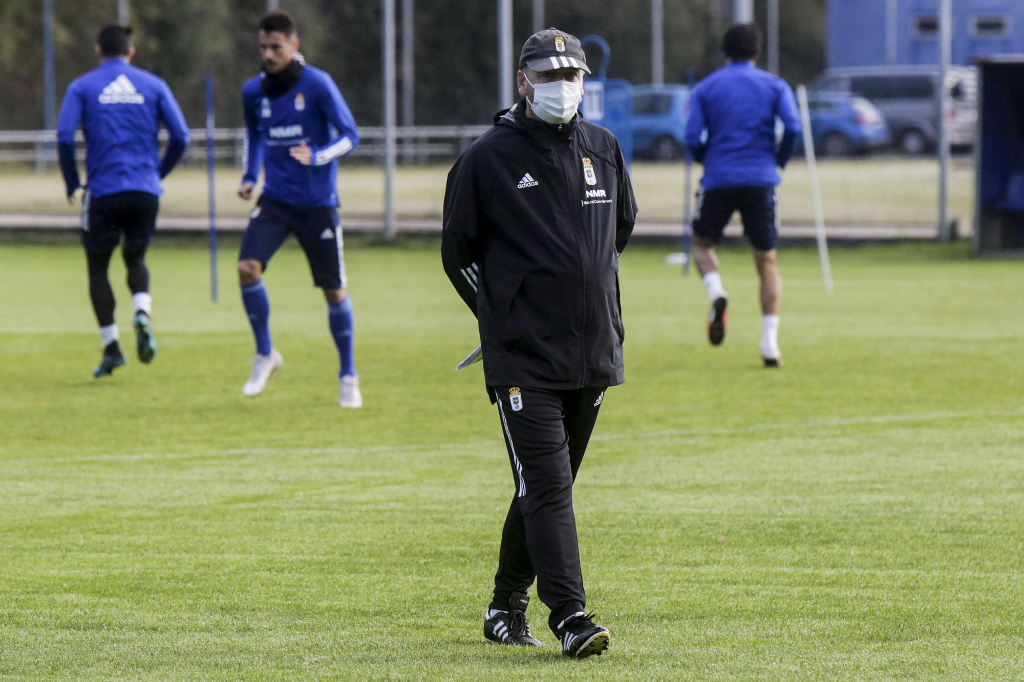 Entrenamiento del Oviedo en El Requexón