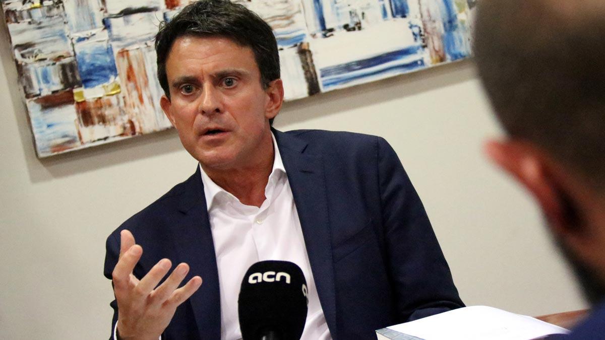 Manuel Valls, candidato a la alcaldía de Barcelona, entrevistado  por ACN.