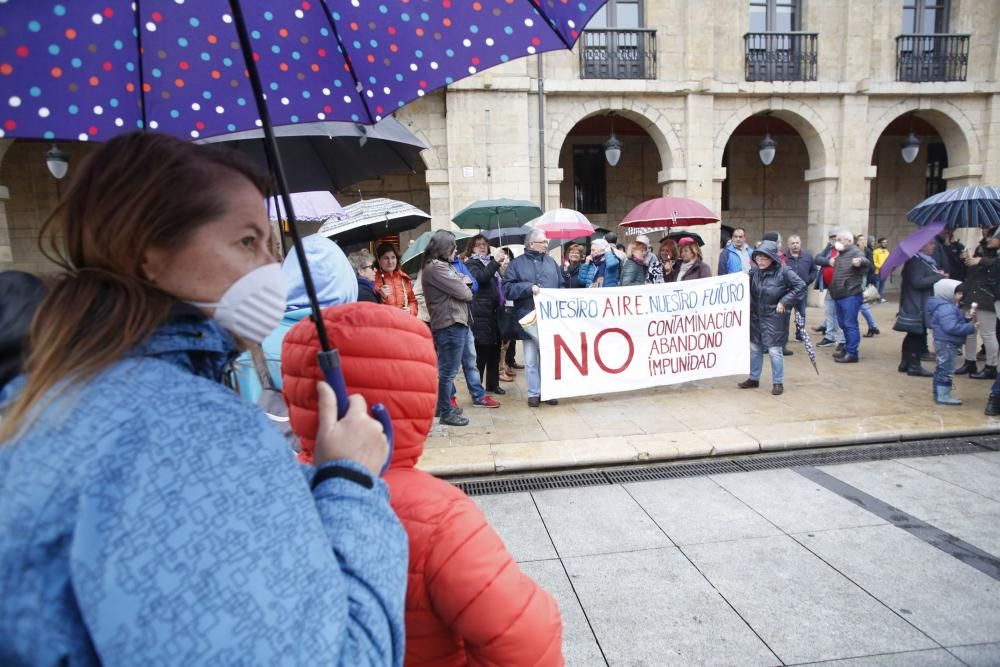 Manifestación contra la contaminación en Avilés