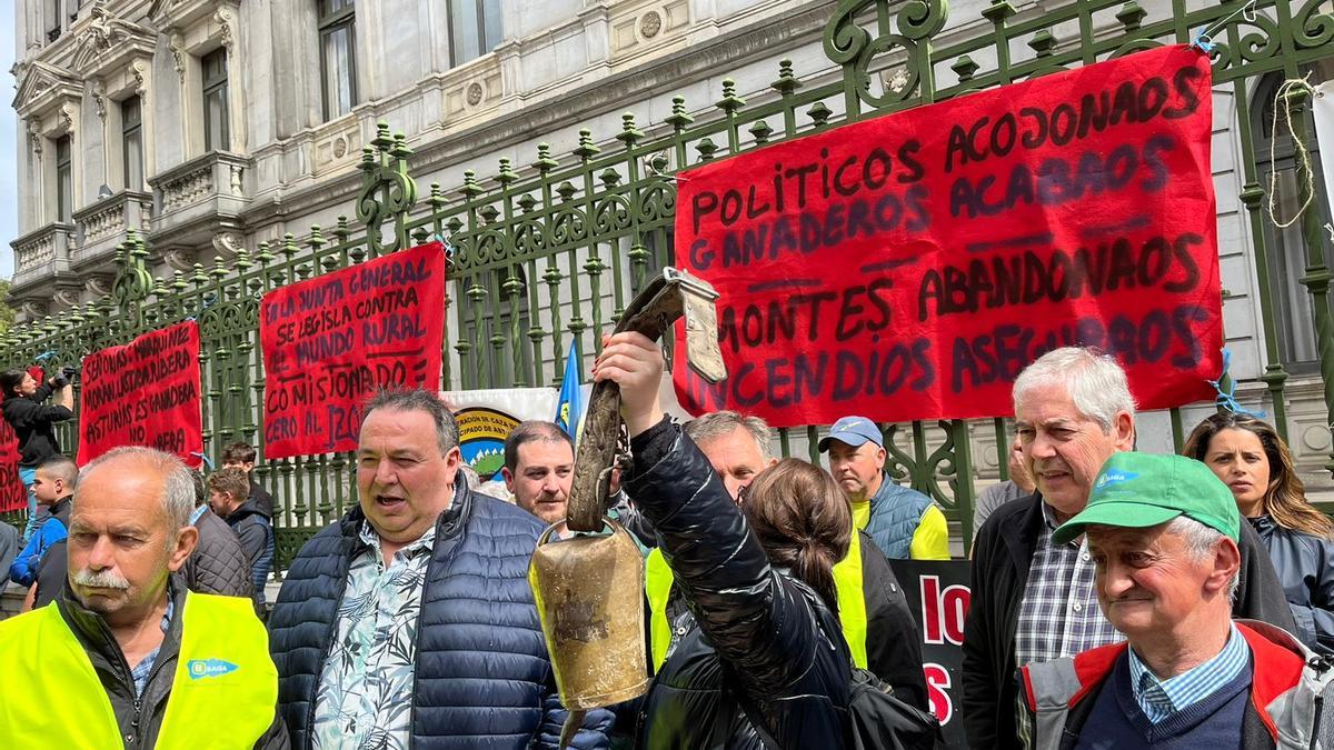 En imágenes: Así fue la manifestación del campo asturiano en Oviedo