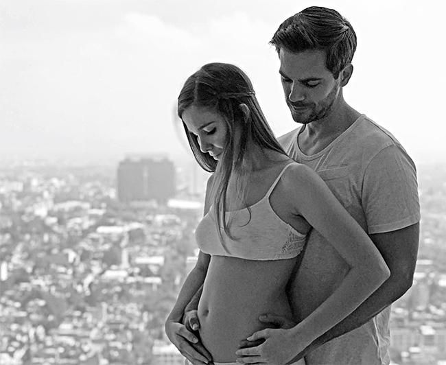 Natalia Sánchez y Marc Clotet, cuando anunciaron que esperaban a su primera hija