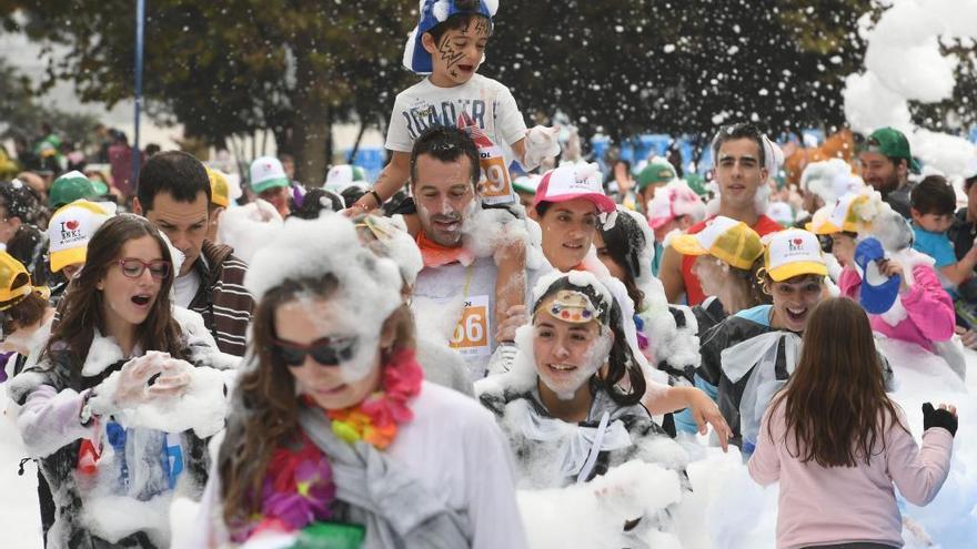 Participantes durante una Carrera Enki por la integración.