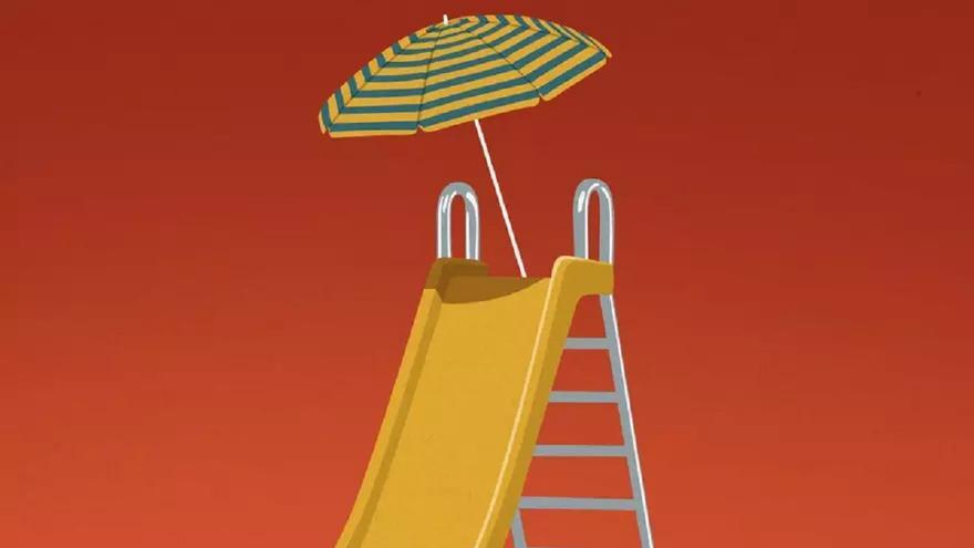 Un bosque de sombrillas