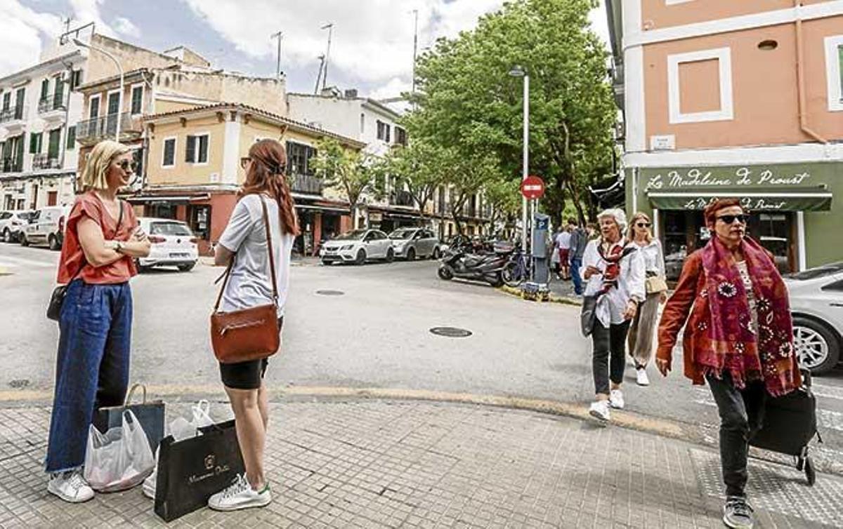 Fotografía tomada ayer en el barrio de Santa Catalina, una de las zonas preferidas por los extranjeros, especialmente por los de nacionalidad sueca.