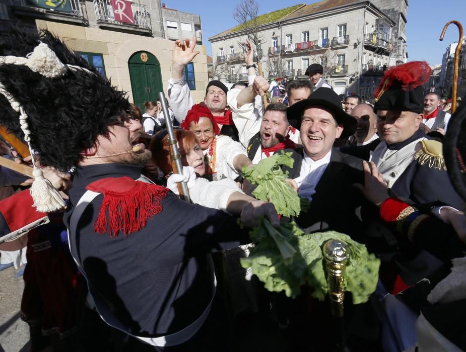 La representación de la Reconquista de Vigo vuelve a abarrotar las calles del Casco Vello de miles de vigueses