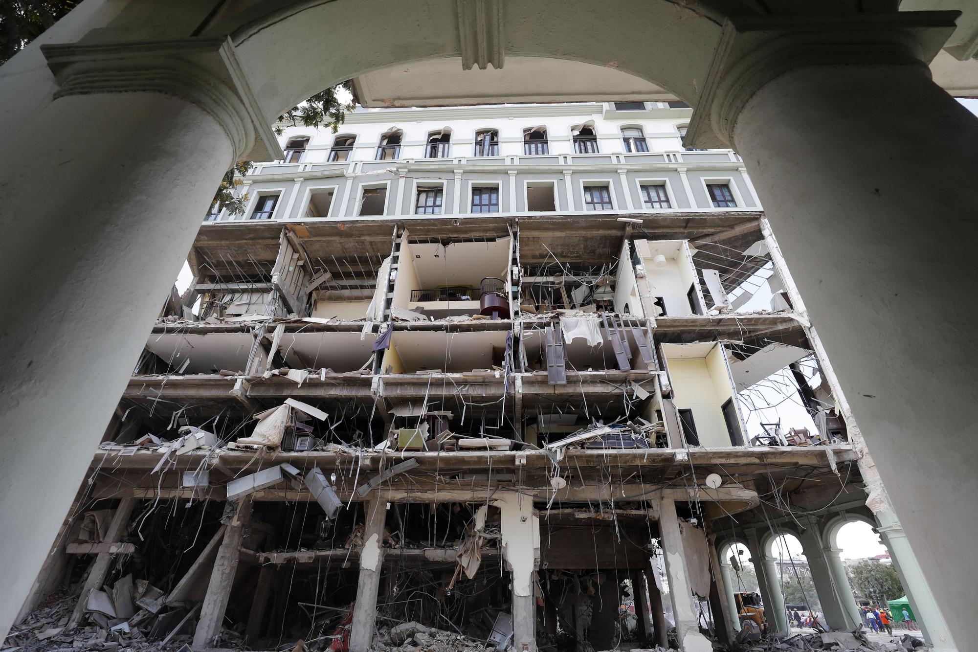 Así quedó el Hotel Saratoga tras la explosión de La Habana