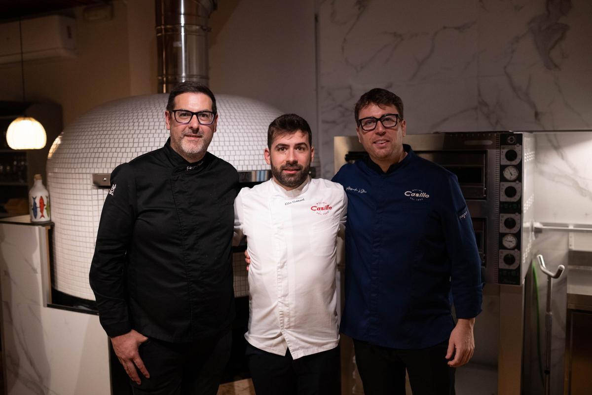 Fabrizio Mantini, Eloi Torrent i Alex Lo Stocco, al restaurant Gasparic.