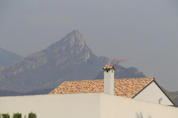 Incendio forestal entre Pinet, La drova y Marxuquera