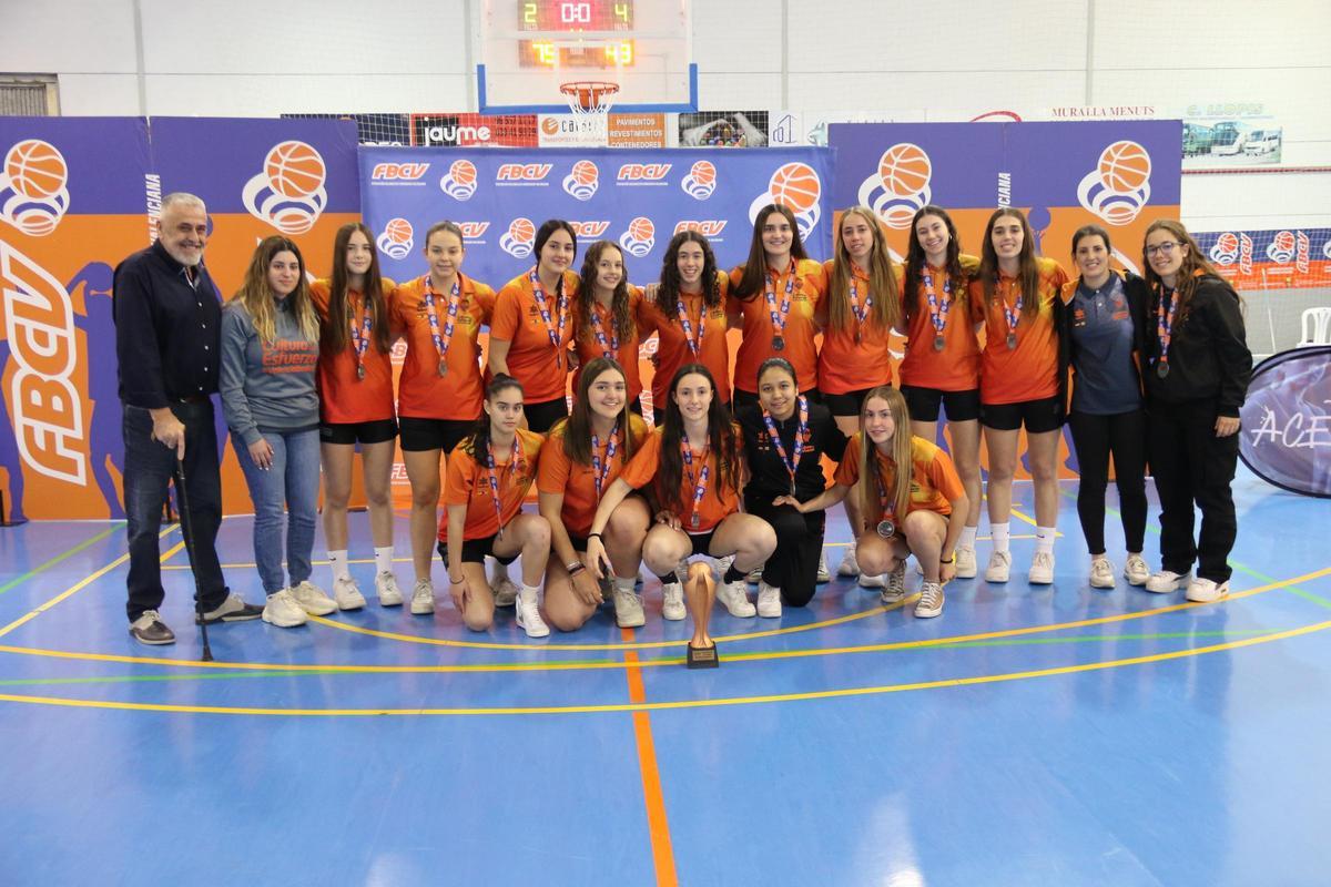 Tercer puesto para Valencia Basket Academy, en la Fase Final Júnior Femenino Autonómico.