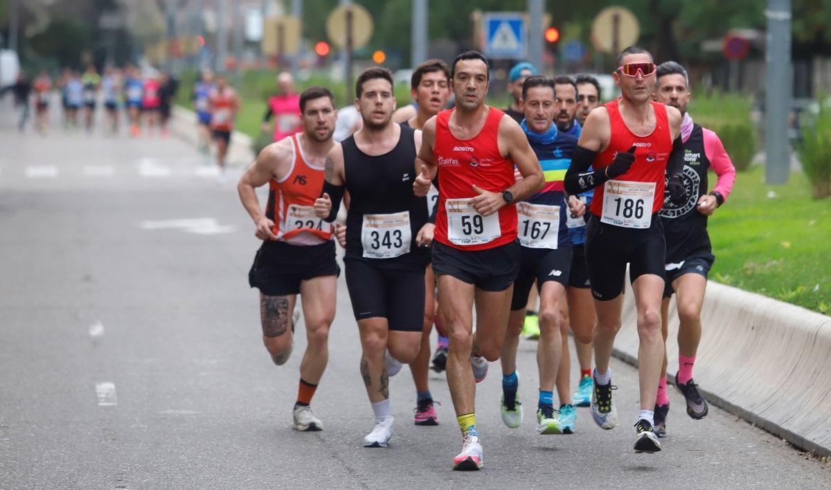 Un grupo de corredores, durante la pasada edición de la CP Trinitarios Memorial Adolfo Rivera.