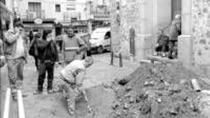 Avería de agua en San Esteban por las obras