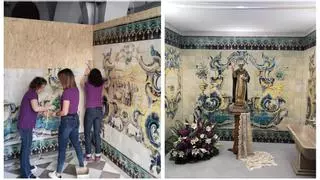 Un altar hecho con 968 azulejos en Nules: es tan espectacular que lo expondrán de forma permanente
