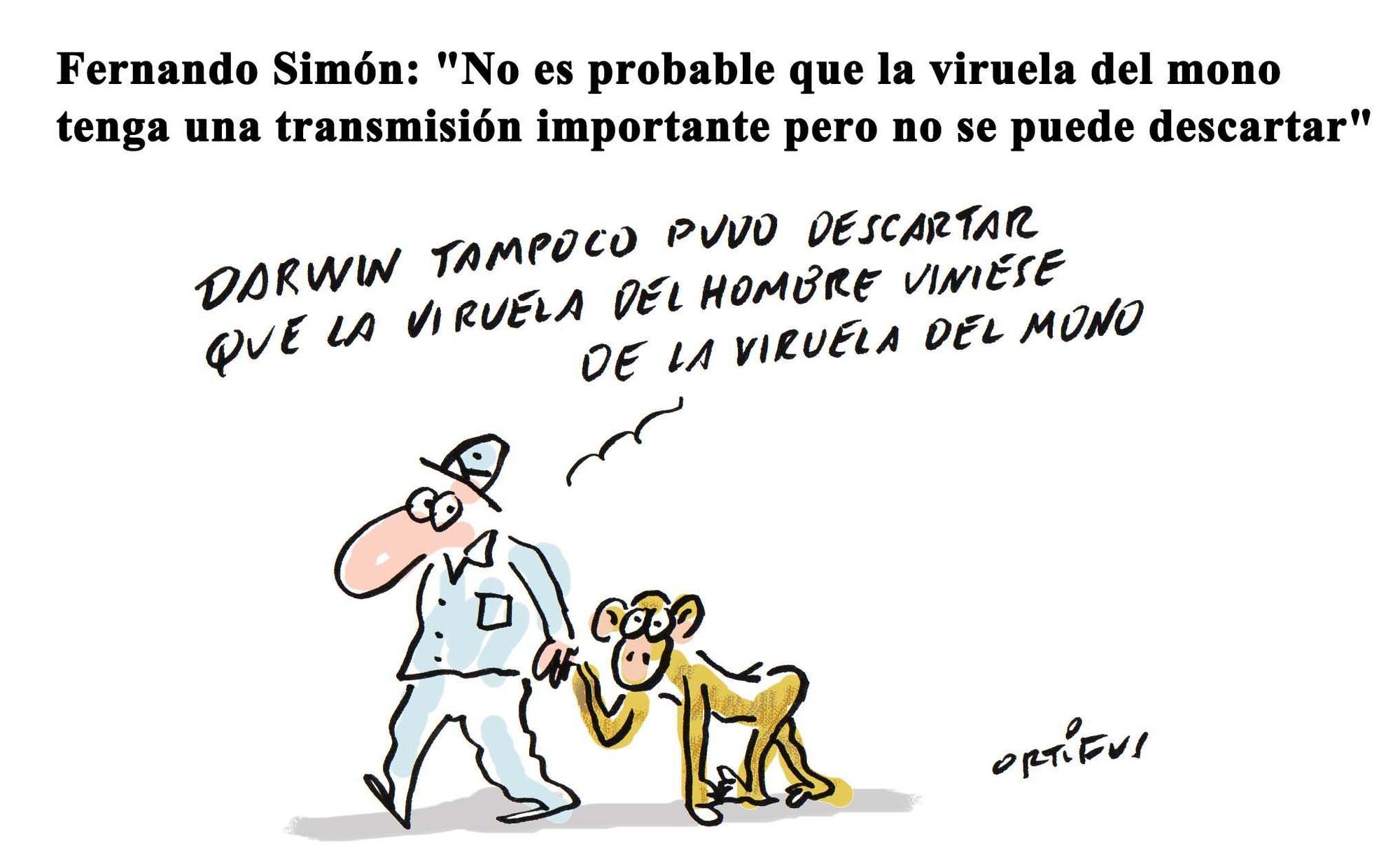 Fernando Simón: &quot;No es probable que la viruela del mono tenga una transmisión importante pero no se puede descartar&quot;