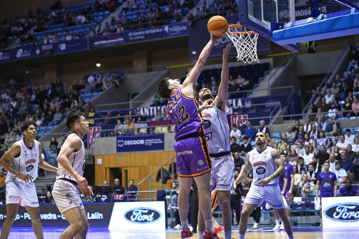 Imatge del partit del Palmer davant l'Obradoiro.