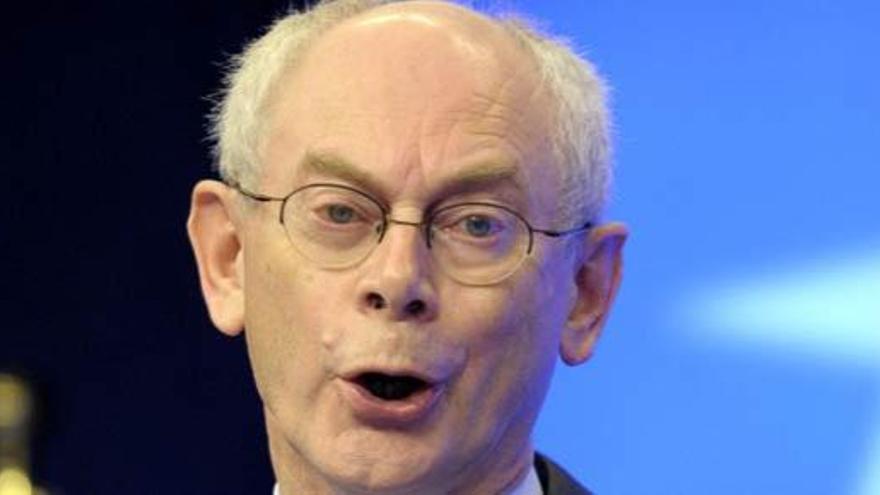 El presidente del Consejo Europeo, Van Rompuy.