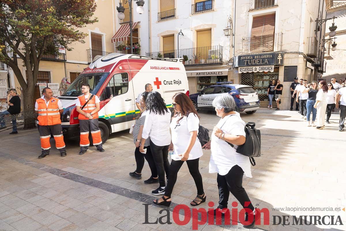 Imágenes del funeral en Caravaca de algunas de las víctimas del incendio en las discotecas de Murcia