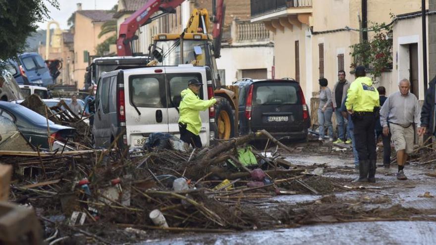 La localidad de Sant Llorenç ha amanecido devastada