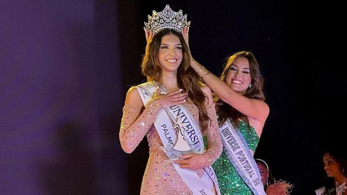 Marina Machete (izquierda), la mujer transgénero que se ha convertido en Miss Portugal este viernes.