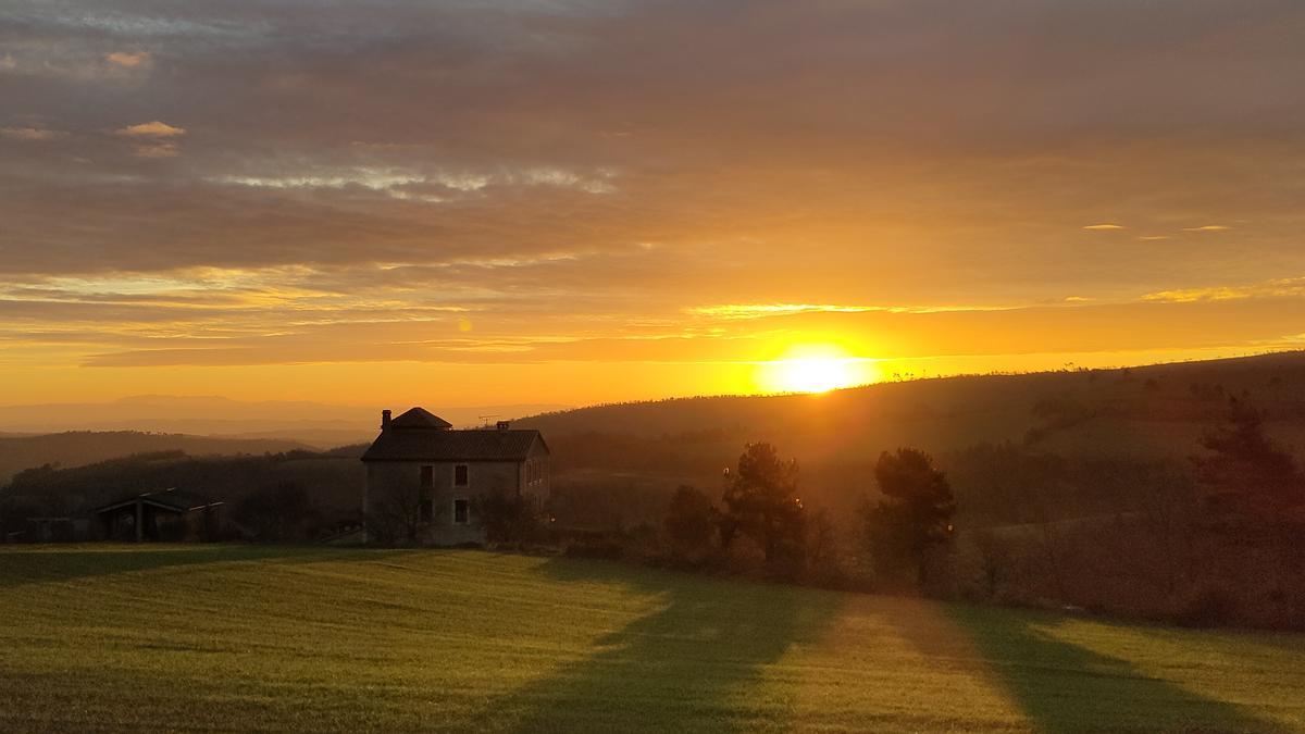 Sortida de sol a Carbasses, Pinós.