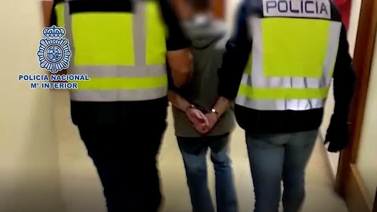 Imagen de archivo de una detención en Zaragoza.