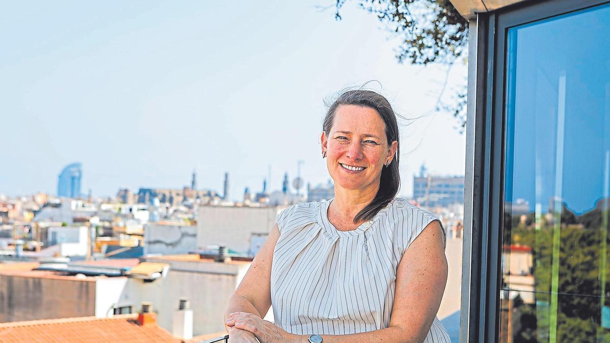 Marie Kapretz, a Barcelona durant l'entrevista.