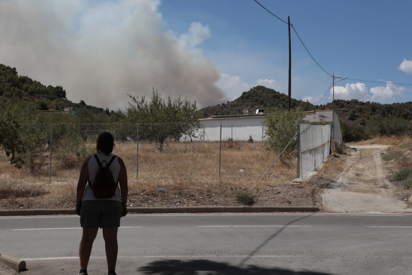 El incendio de Bejís, en imágenes