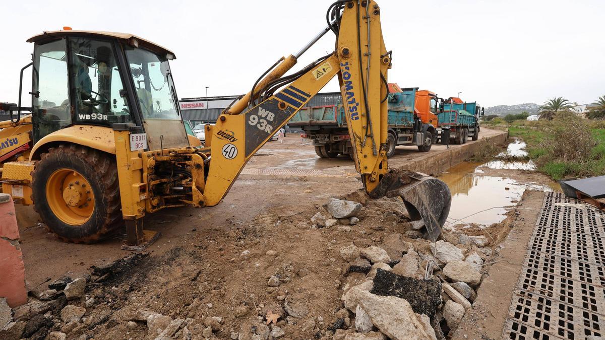 Trabajos realizados por las inundaciones en Ibiza