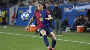 Judit Pujols en un partido con el primer equipo del Barça Femenino.