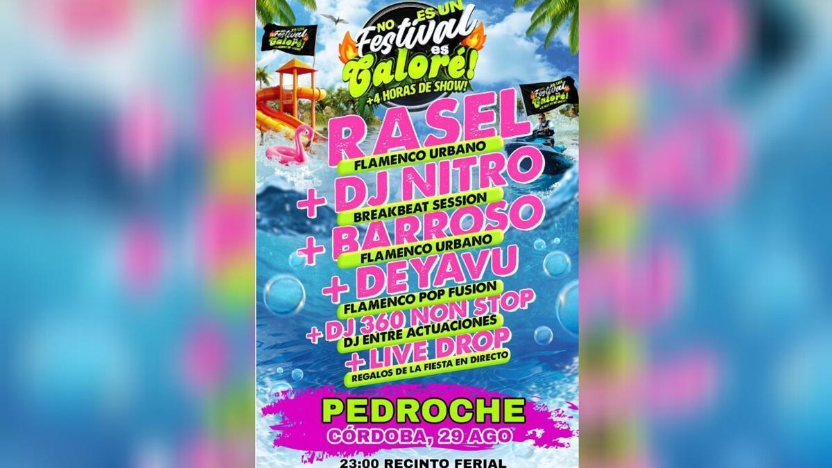 Cartel del festival Caloré! de Pedroche.