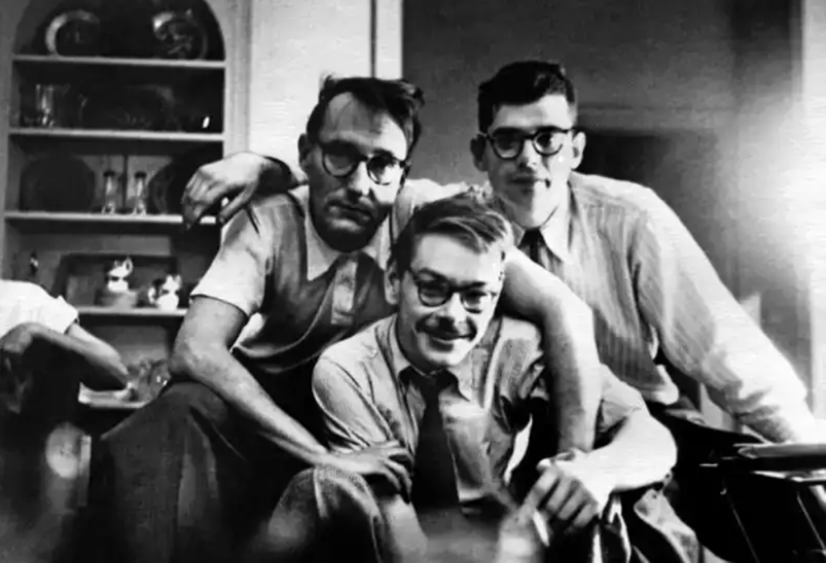 William S. Burroughs, Lucien Carr y Allen Ginsberg.