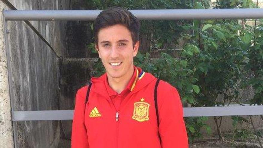 Rodenas, con la camiseta de la Selección Española