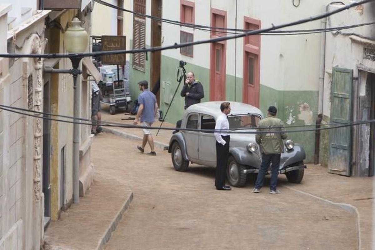 BRAD PITT Y ROBERT ZEMECKIS EN "ALLIED"