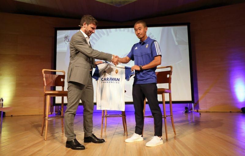 Presentación de Kagawa como jugador del Zaragoza