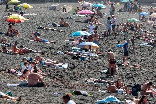 Playa Jardín, en Puerto de la Cruz