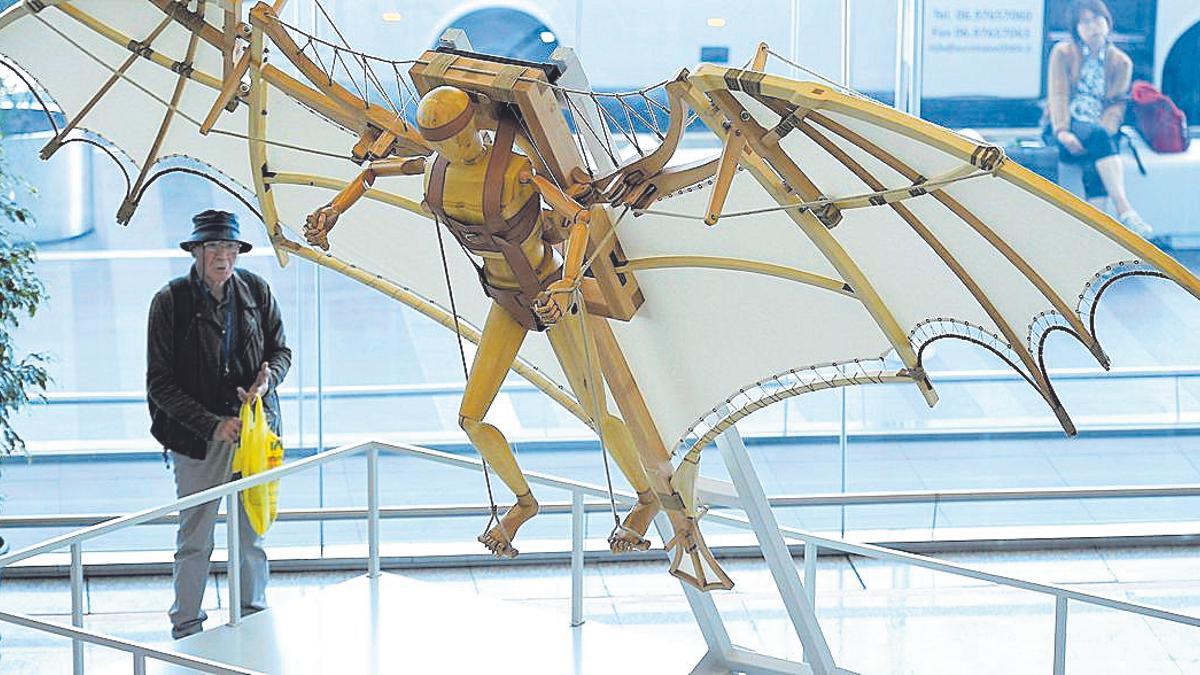 Máquina voladora de Da Vinci.
