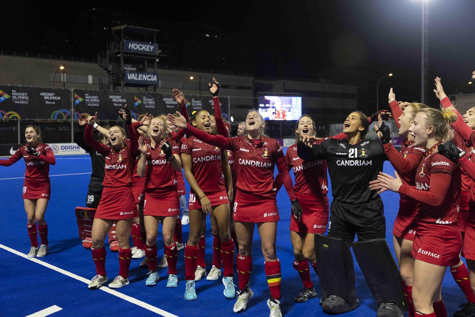 Final del Preolímpico Femenino de hockey. España - Bélgica