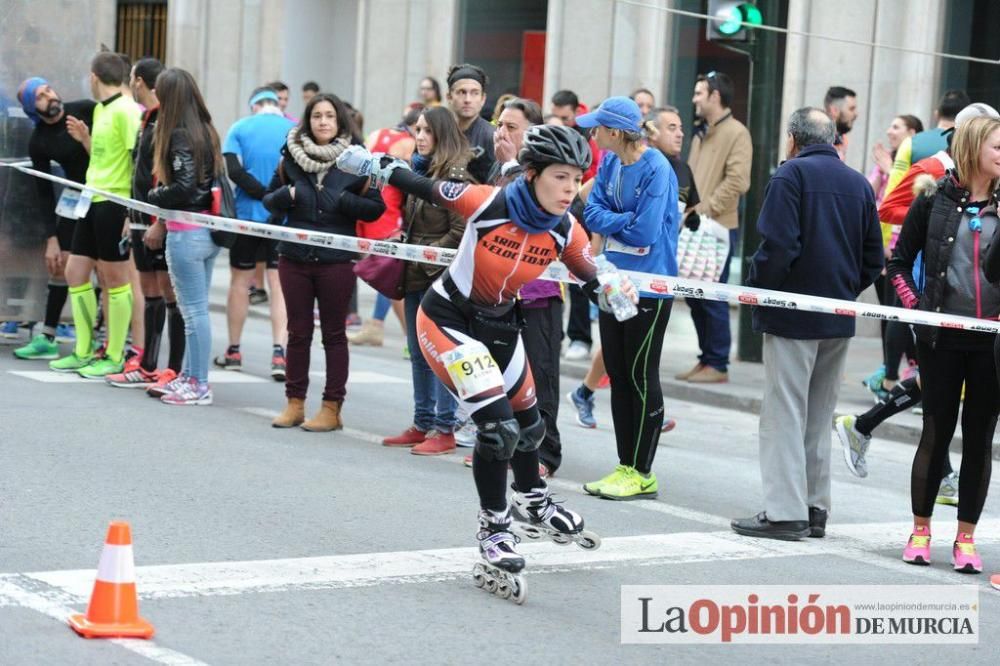 Murcia Maratón. Patinadores en carrera