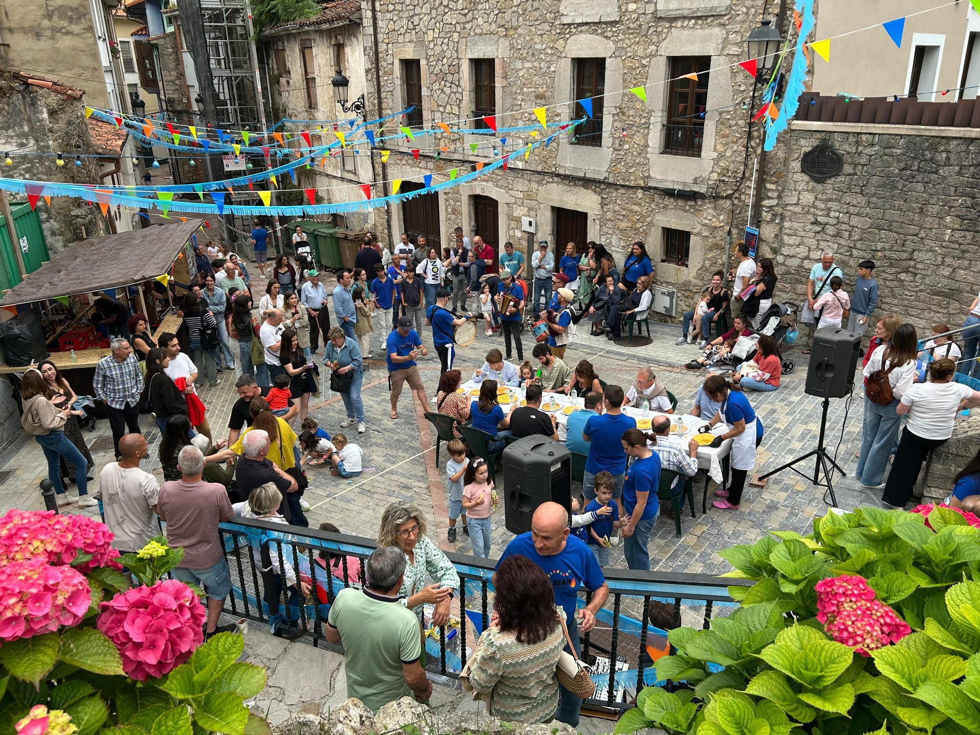 Fiesta de San Juan en el barrio de El Portiellu, en Ribadesella