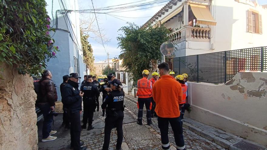 Derrumbe sin víctimas en un edificio de El Terreno, en Palma