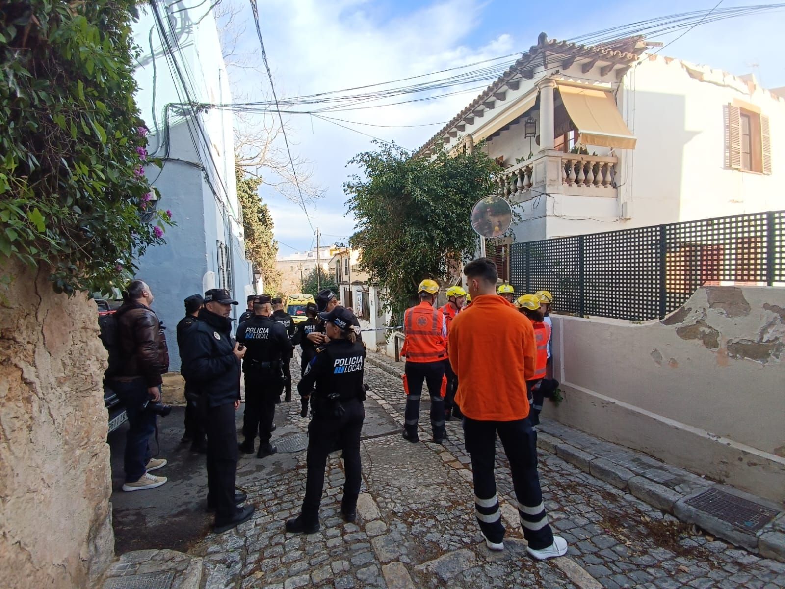 Derrumbe sin víctimas en un edificio de El Terreno, en Palma
