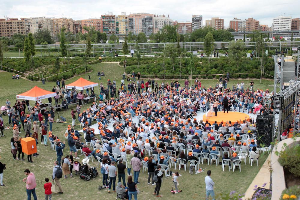 Mitin de Joan Ribó en el Parc Central