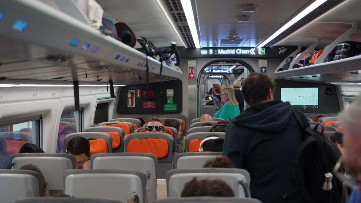 Viajeros en el tren de Zamora a Madrid. | Jose Luis Fernández
